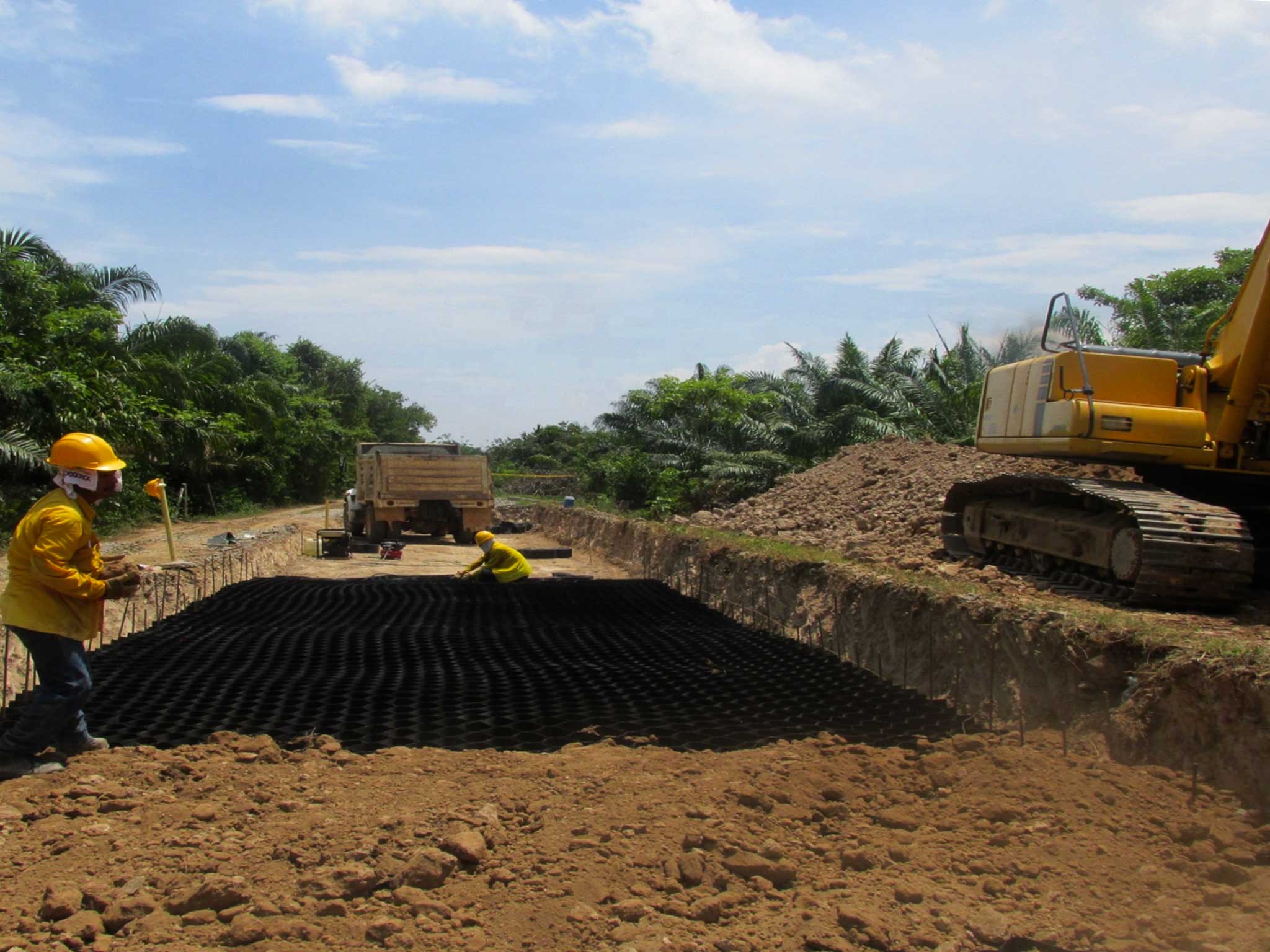 GeoGro Geocell for Road Construction in Vietnam