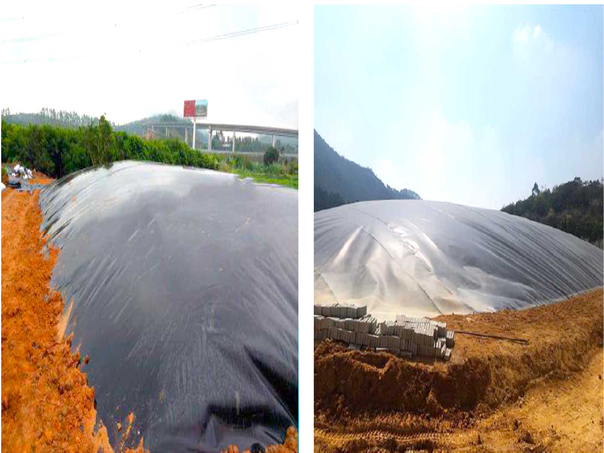 95.000 m² de geomembrana GeoGro para un biodigestor en Chile