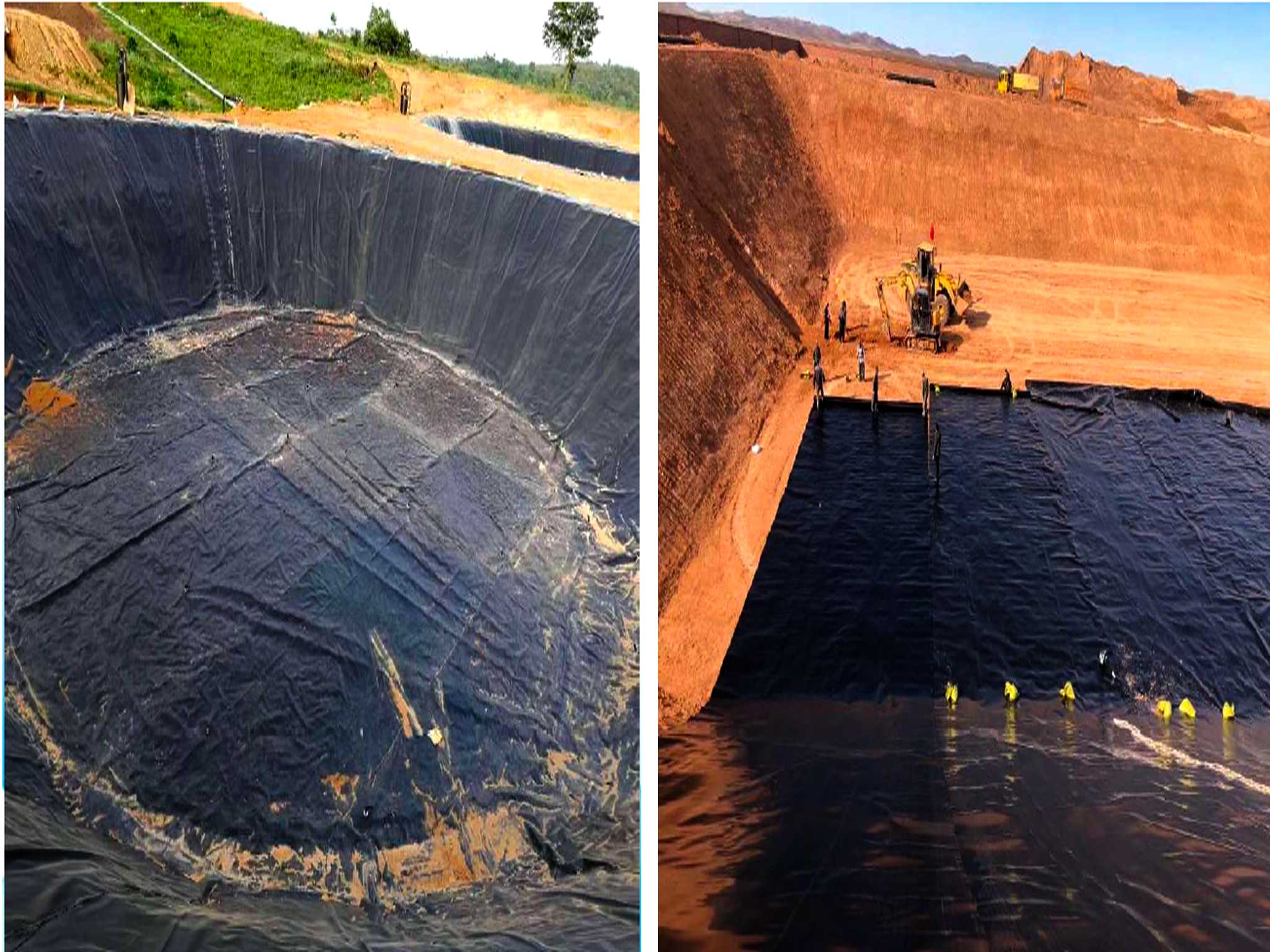 108 000 кв. м 1,5 мм геомембраны GeoGro HDPE для очистки сточных вод в Таиланде